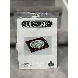 Vintage NOS Sudberry House Cross Stitch Kit Cottagecore Floral Insert Design